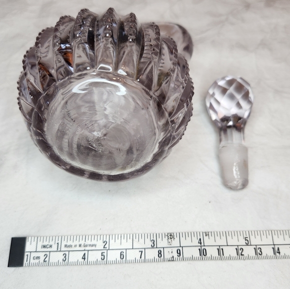 Antique Crystal Oil Carafe - Picture 4 of 6